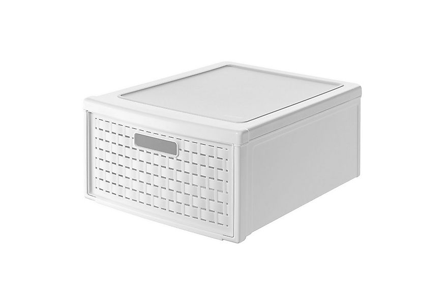 ROTHO Aufbewahrungsbox Country Schubladenbox mit 19.2l Schub in Rattan-Opti günstig online kaufen