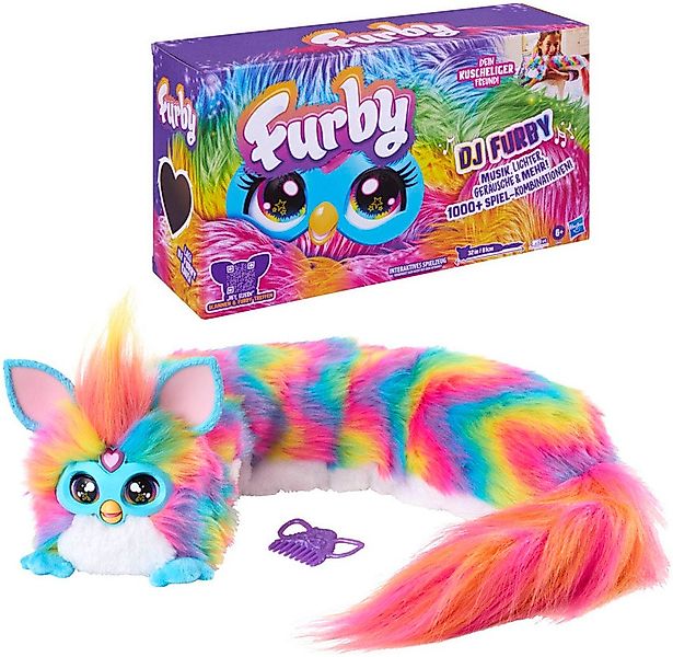Hasbro Plüschfigur Furby DJ Furby Regenbogen, mit Licht- und Soundeffekt günstig online kaufen