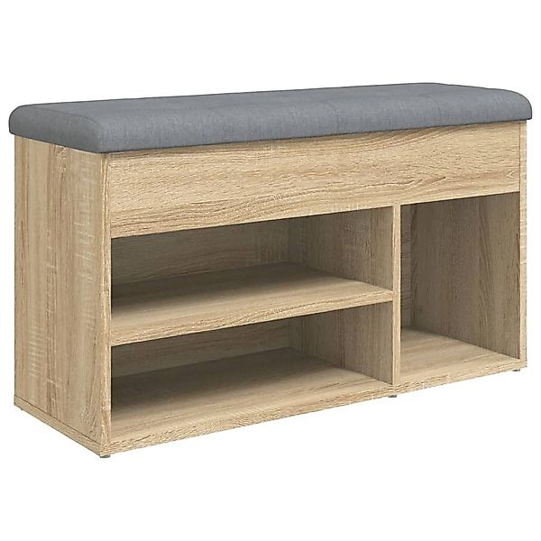 vidaXL Sitzbank Schuhbank Sonoma-Eiche 82x32x45,5 cm günstig online kaufen