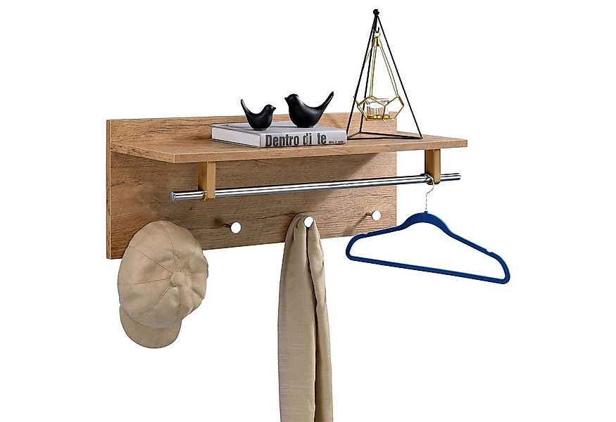 IDIMEX Garderobenhalter ULF, Wandgarderobe mit Kleiderhaken und Hutablage, günstig online kaufen