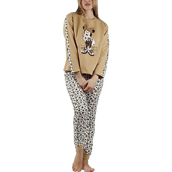 Admas  Pyjamas/ Nachthemden Pyjama Outfit Hose Top Langarm Minnie Leopardo günstig online kaufen