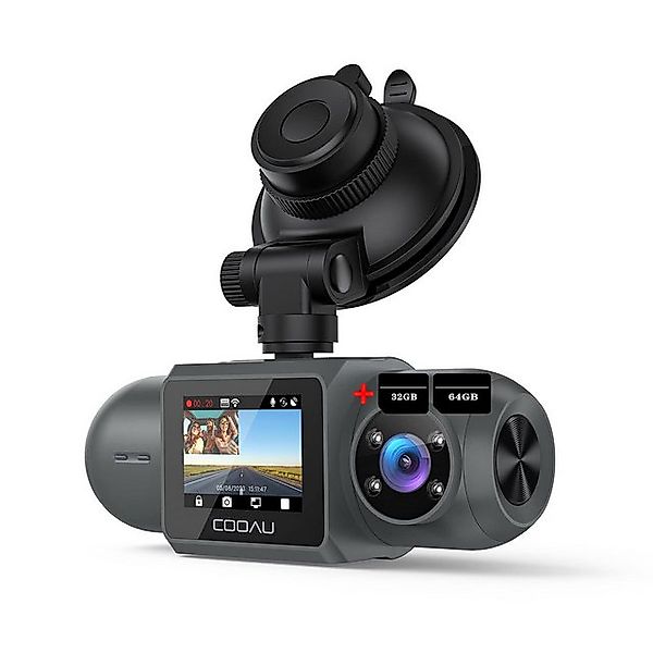 COOAU Auto Vorne innen 2.5k/1080P WiFi GPS Dual Dash Cam mit Speicherkarte günstig online kaufen