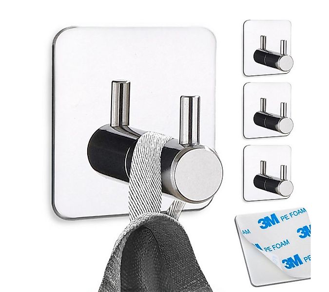 LIVINA HOME Handtuchhaken Haken selbstklebend Bad und Küche, Handtuchhalter günstig online kaufen