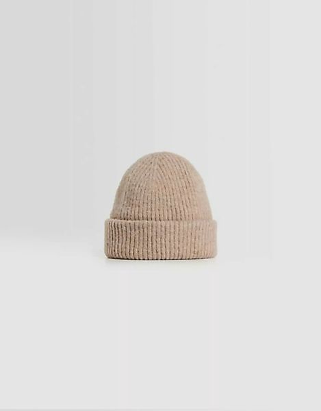 Bershka Basic-Mütze Damen Sandfarbe günstig online kaufen