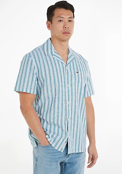 Tommy Jeans Plus Kurzarmhemd "TJM STRIPE LINEN SS SHIRT EXT" Große Größen, günstig online kaufen