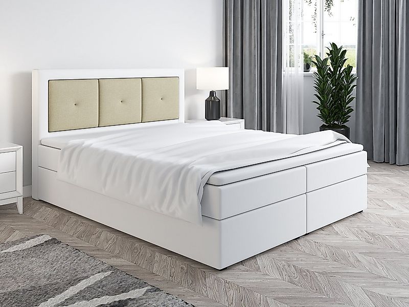 Fun Möbel Boxbett Schlafzimmerbett MILES (in Kunstleder (Soft) oder Kunstle günstig online kaufen