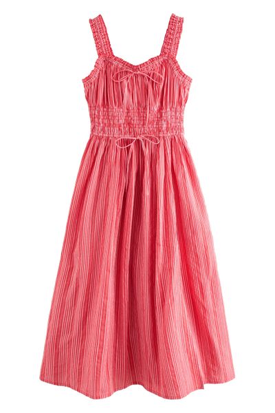 Next Midikleid Mittellanges Kleid mit Bindedetail günstig online kaufen