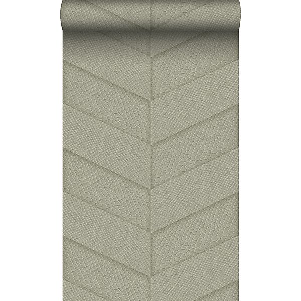 Origin Wallcoverings Tapete Fliesenmuster mit Schlangenhaut-Motiv Beige 53 günstig online kaufen
