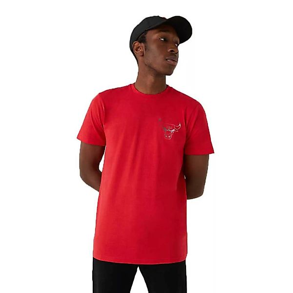 New Era Nba Fade Logo Chicago Bulls Kurzärmeliges T-shirt S Red günstig online kaufen