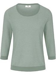 Rundhals-Pullover aus 100% SUPIMA®-Baumwolle Peter Hahn grün günstig online kaufen