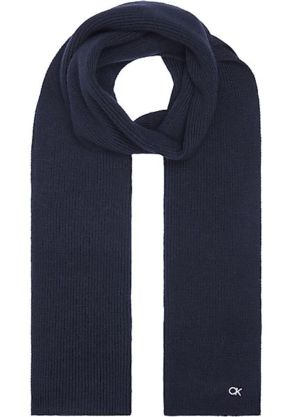 Calvin Klein Schal "CK METAL CHUNKY RIB HW SCARF", mit Logozeichen günstig online kaufen