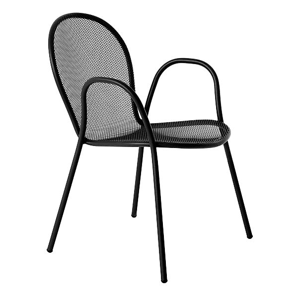 Stapelbarer Sessel Ronda metall schwarz / Metall - Emu - Schwarz günstig online kaufen