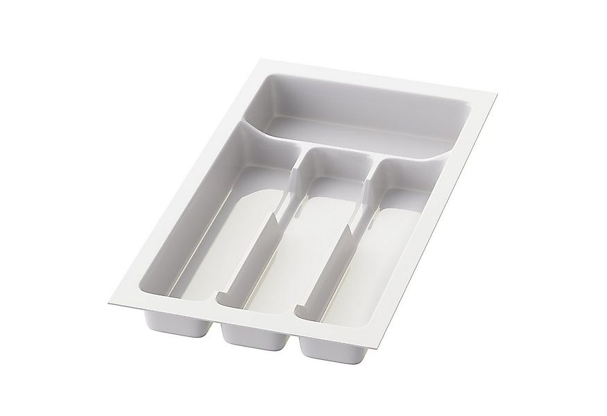 sossai® Besteckeinsatz Besteckkasten für Schubladen 30-90cm in Weiß, 23x43c günstig online kaufen