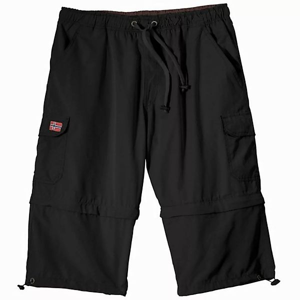 ABRAXAS Bermudas Abraxas Zipp-off-Bermuda schwarz Übergröße günstig online kaufen