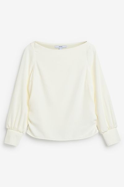 Next Blusenshirt Langärmelige Bluse mit gerafften günstig online kaufen