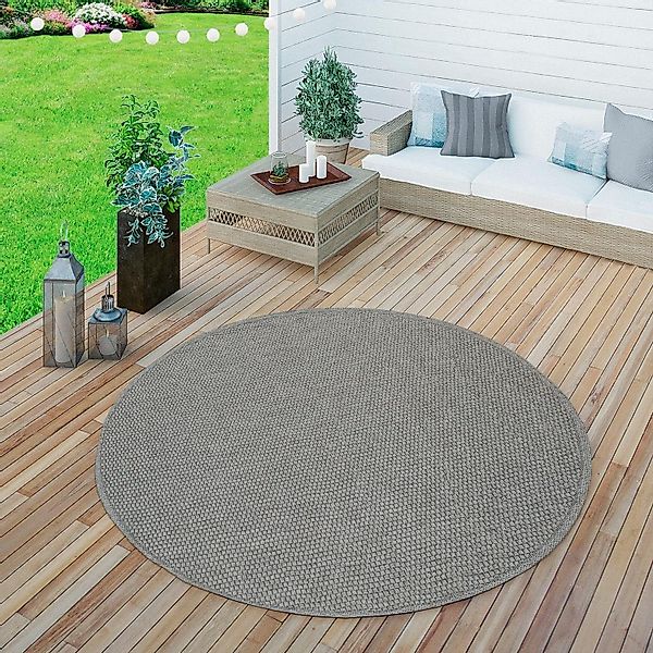 Paco Home Teppich Timber 125, rund, günstig online kaufen