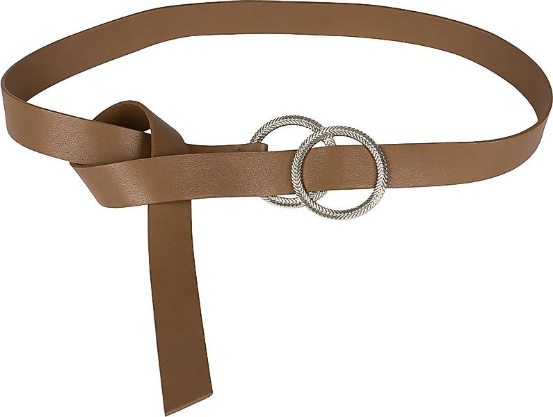 styleBREAKER Taillengürtel Einfarbiger Taillengürtel mit doppelter geprägte günstig online kaufen