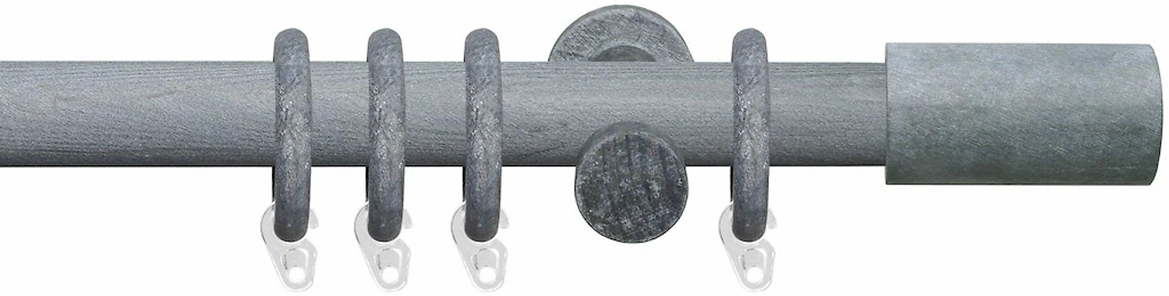 Liedeco Gardinenstange "Terra Zylinder" Ø 28 mm 1 läufig-läufig Fixmaß günstig online kaufen