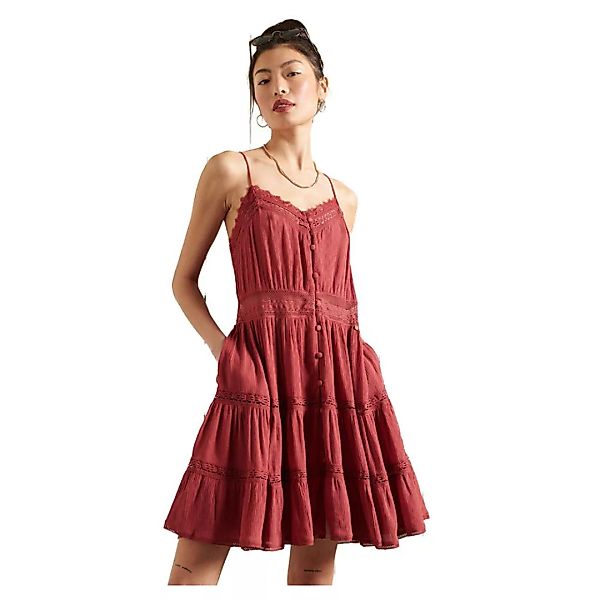 Superdry Alana Cami Kurzes Kleid S Canyon Rust günstig online kaufen