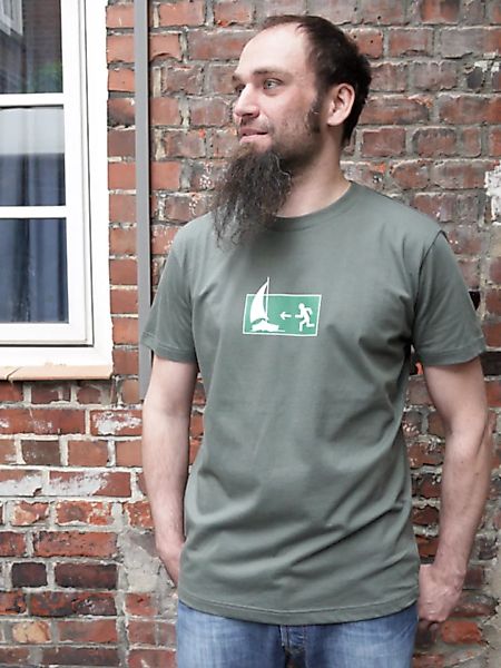 Fluchtweg Boot Dunkelgrau Boy-t-shirt günstig online kaufen