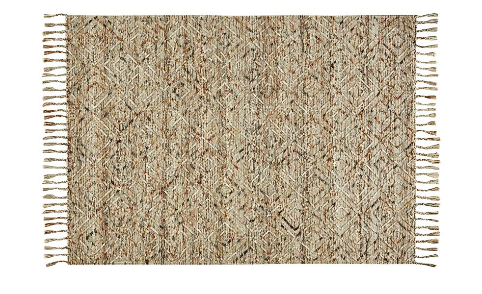 Gray & Jones Handwebteppich  Fuego - beige - Wolle - 160 cm - Teppiche > Wo günstig online kaufen