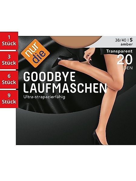Nur Die Feinstrumpfhose Goodbye Laufmaschen 20 DEN Damen (1er/3er/6er/9er P günstig online kaufen