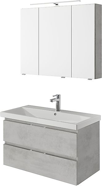 Saphir Badmöbel-Set Serie 4035 2-teilig, Keramikwaschtisch günstig online kaufen
