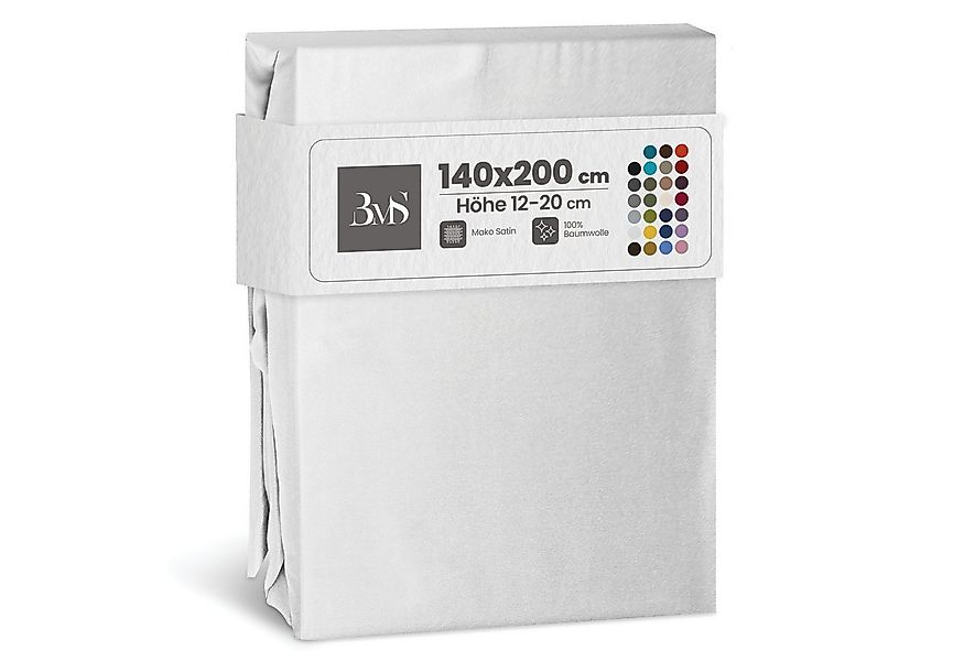 BETTWAESCHE-MIT-STIL Spannbettlaken Mako Satin Spannbettlaken, Matratzenhöh günstig online kaufen