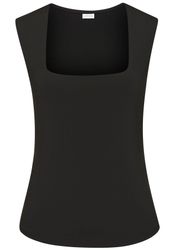 LASCANA Tanktop aus bügelfreiem Material, elegantes Basic-Top mit breiten T günstig online kaufen