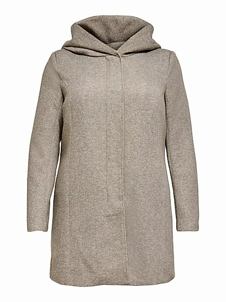 ONLY Curvy Übergangs Mantel Damen Beige günstig online kaufen