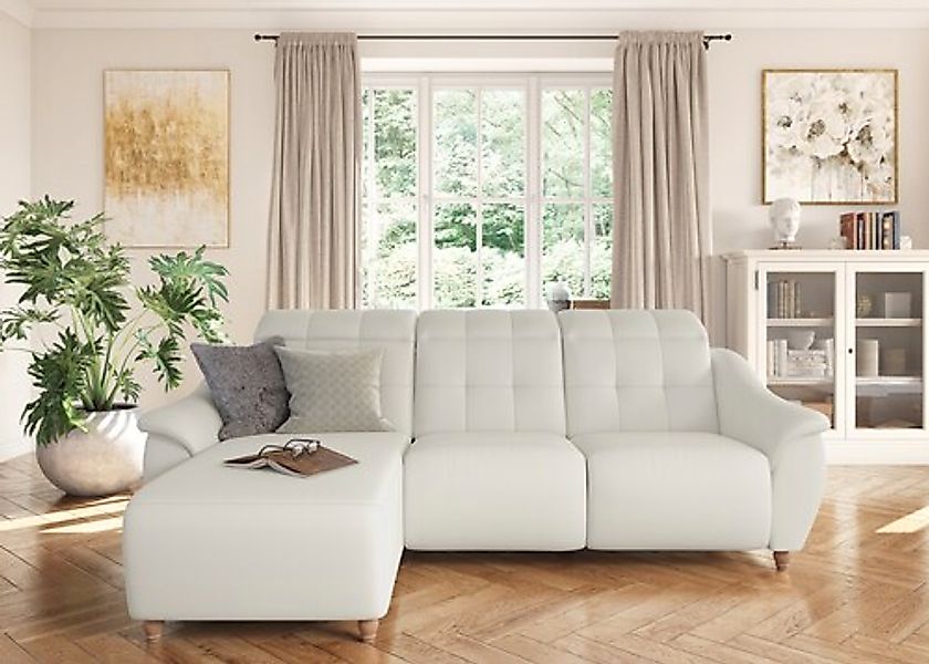 Home affaire Ecksofa »Boston L-Form« Kopfteilverstellung an jeder Sitzfläch günstig online kaufen