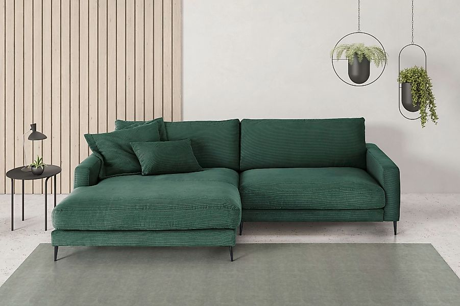 INOSIGN Ecksofa »Downtown, B/T/H: 272/190/84 cm L-Form«, weicher Sitzkomfor günstig online kaufen