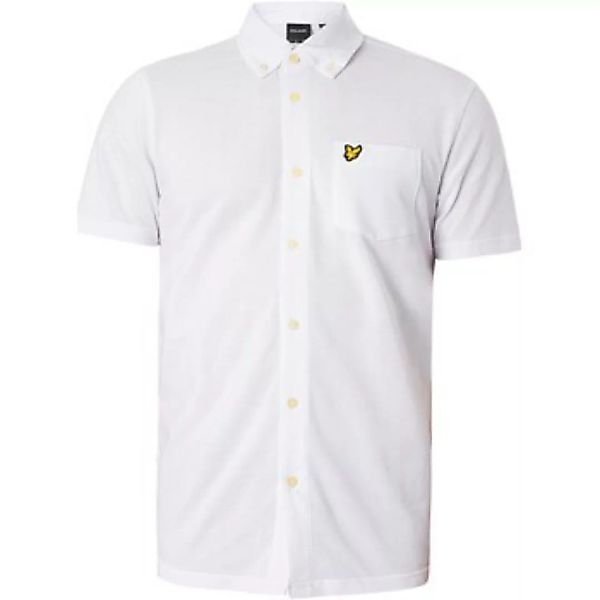 Lyle & Scott  Kurzarm Hemdbluse Kurzärmliges Piqué-Shirt günstig online kaufen