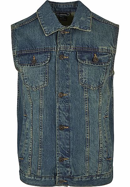 URBAN CLASSICS Jerseyweste "Urban Classics Herren Denim Vest" 1 Stk. günstig online kaufen