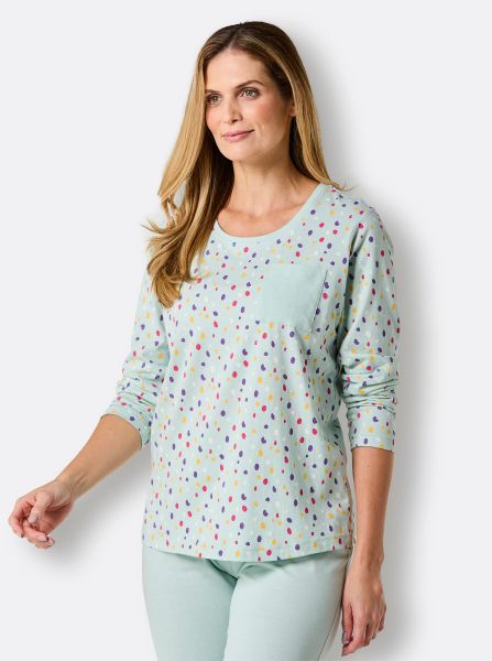 wäschepur Langarmshirt "Schlafanzug-Shirt" 1 Stk. tlg. günstig online kaufen
