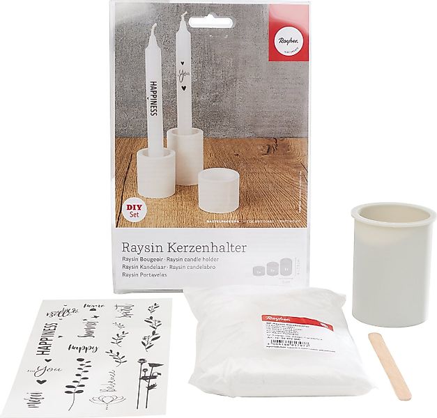 Rayher Kreativset Raysin Kerzenhalter, (4-tlg), 4 Teile günstig online kaufen