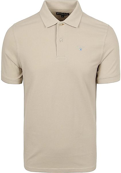 Barbour Pique Poloshirt Beige - Größe L günstig online kaufen