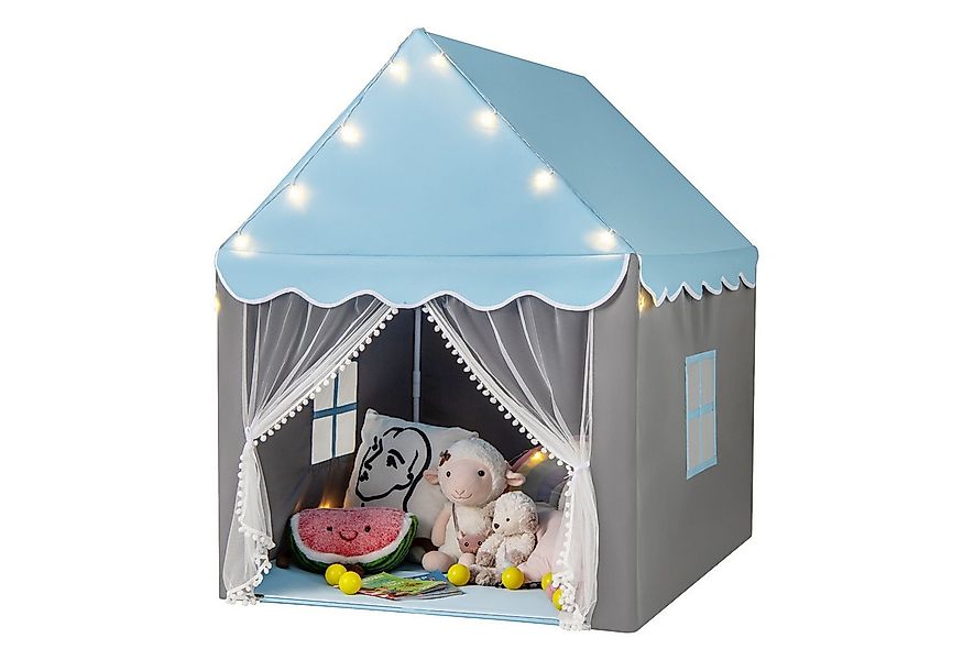 COSTWAY Spielzelt Spielhaus mit LED & Matte, 105 x 121 x 136cm, Outdoor günstig online kaufen