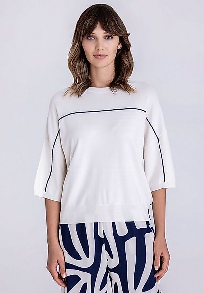 TUZZI Strickpullover mit Kontrastpaspeln günstig online kaufen