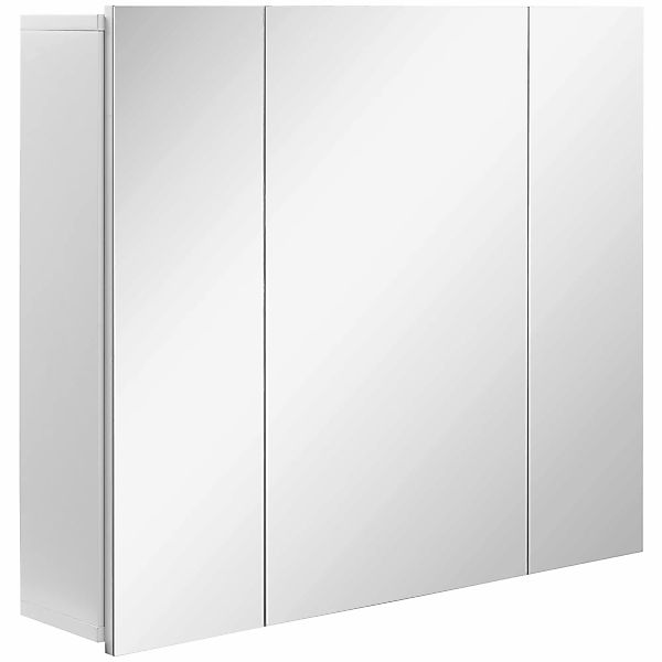 kleankin Spiegelschrank Badezimmerschrank Wandschrank für Badezimmer 3-Türi günstig online kaufen