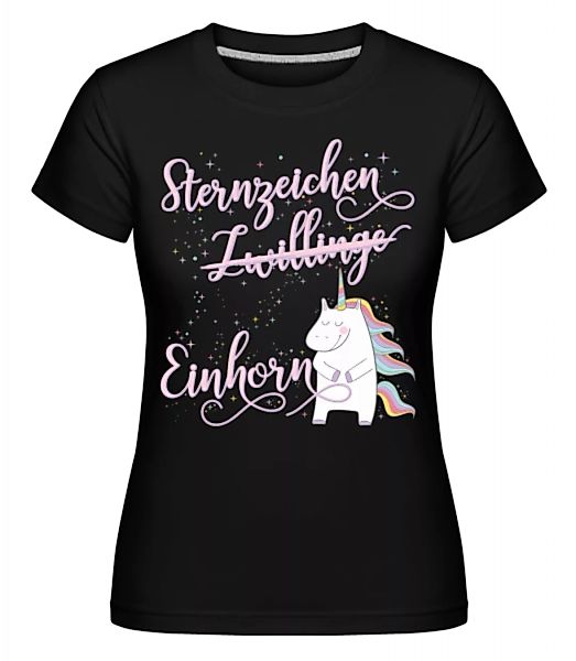 Sternzeichen Einhorn Zwilling · Shirtinator Frauen T-Shirt günstig online kaufen