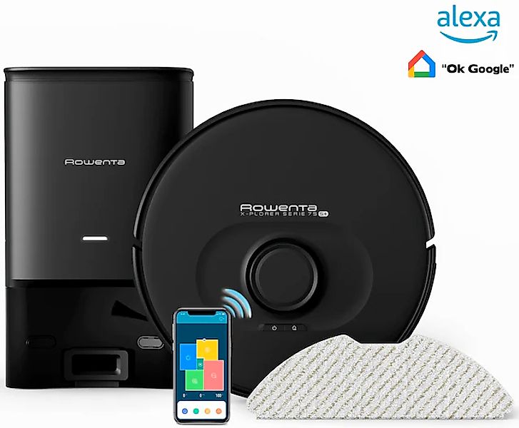 Rowenta Saugroboter »X-Plorer Serie 75+, 4in1 Saugroboter mit Wischfunktion günstig online kaufen