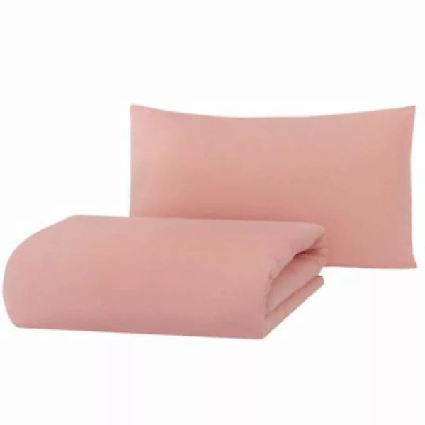 hibboux Bettwäsche-Set Mono Duvet Cover - Rose rosa Gr. 100 x 135 + 40 x 60 günstig online kaufen