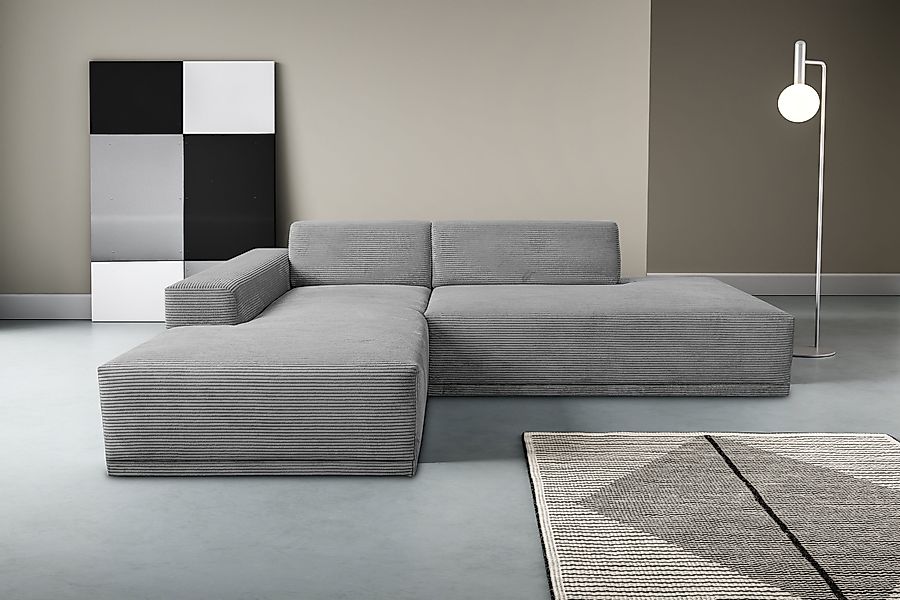 WERK2 Ecksofa »Apollo, hoher Sitzkomfort, aktuelles Design, Breite 264cm, L günstig online kaufen