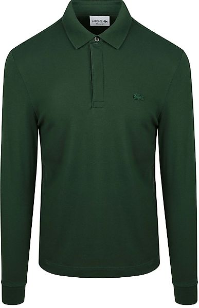 Lacoste Longsleeve Poloshirt Piqué Dunkelgrün - Größe XL günstig online kaufen