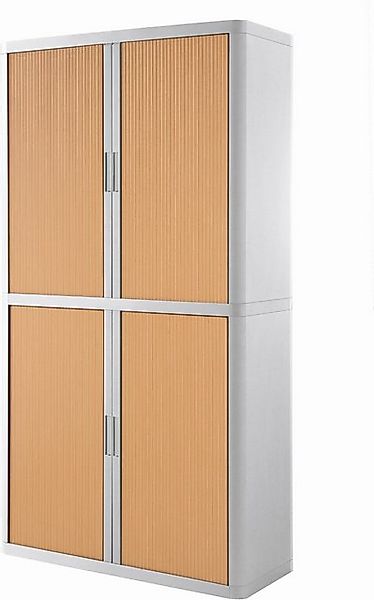 EASYOFFICE Aktenschrank Rollladenschrank easyoffice BxTxH 86x37,5x204cm wei günstig online kaufen