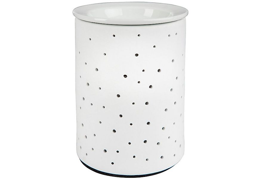 ONVAYA Duftlampe Porzellan Duftlampe DOTS, Elektrisch, Weiss, Aromalampe günstig online kaufen