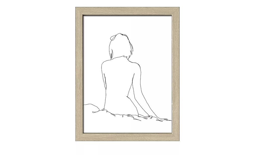 Gerahmtes Bild Scandic  Sketch Of A Woman - 30 cm - 40 cm - Sconto günstig online kaufen