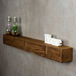 Levandeo® Wandregal, levandeo Wandregal Holz Massiv günstig online kaufen