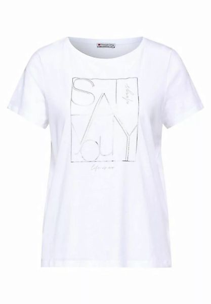 STREET ONE T-Shirt basic partprint shirt günstig online kaufen